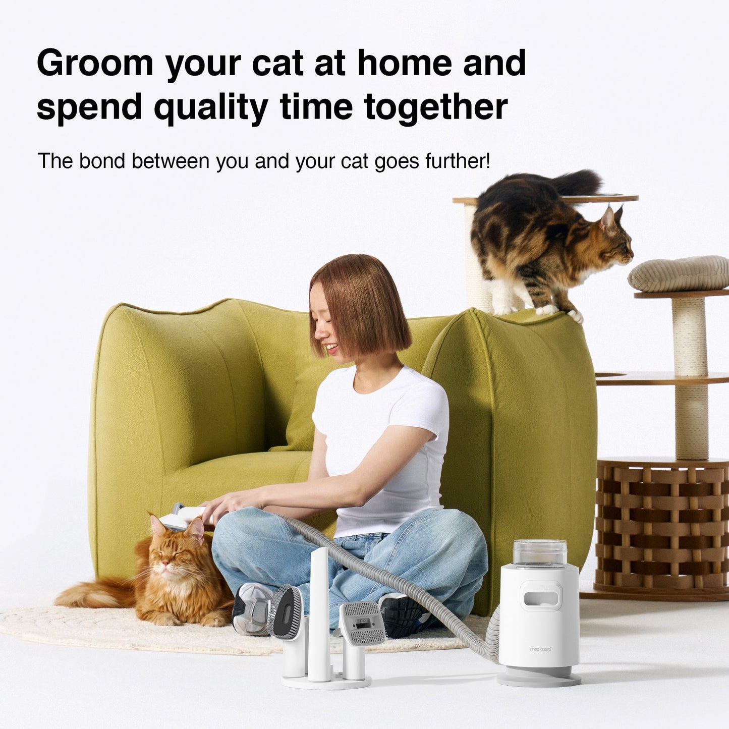 Neakasa P0 Pro/Lite 5-in-1 Cat Grooming Vacuum Kit