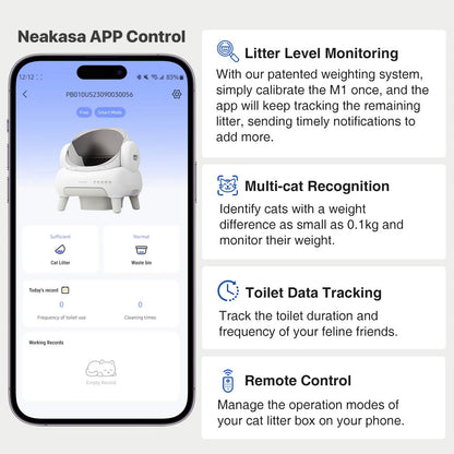 Neakasa M1 Lite Open-Top Self-Cleaning Cat Litter Box