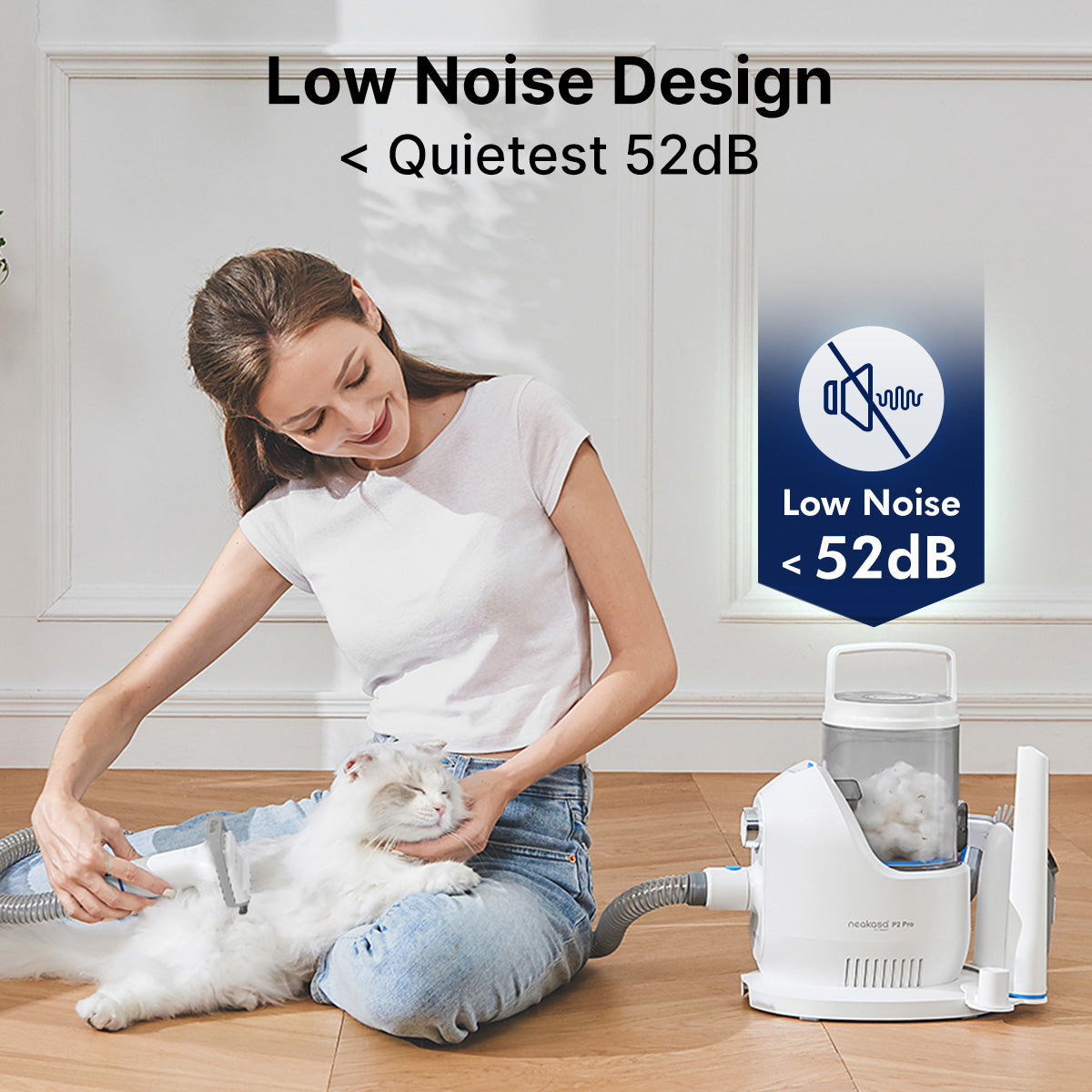 Neakasa P2 Pro 5-in-1 Dog Cat Grooming Kit with Vacuum