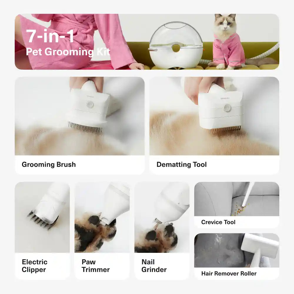 Neakasa S1 Lite 5-in-1 Pet Grooming Vacuum Kit