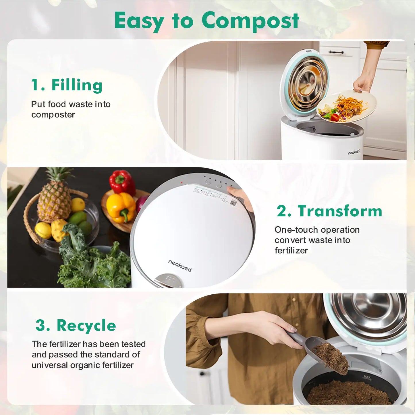 MoreBorn by Neakasa Electric Kitchen Composter