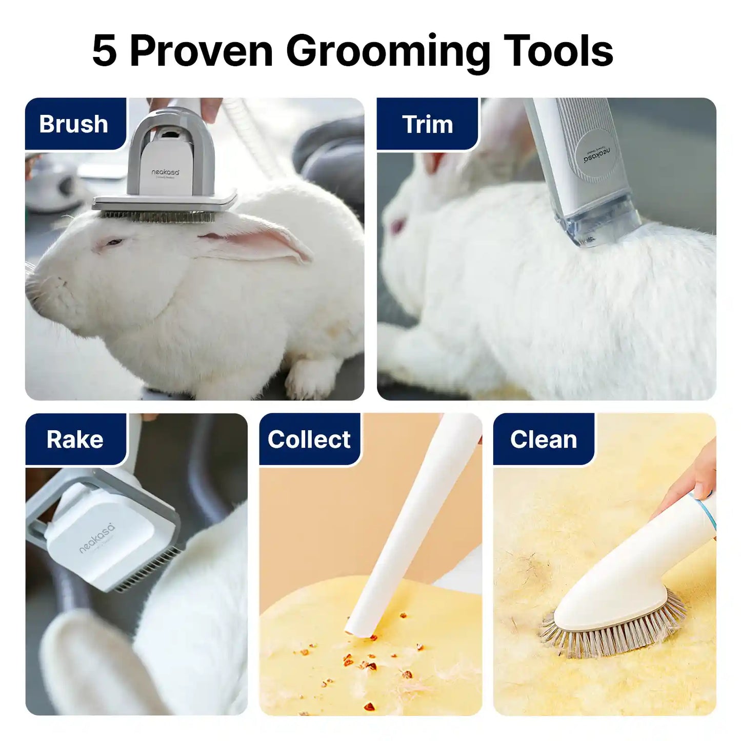 Neakasa P1 Rabbit Grooming Vacuum Kit