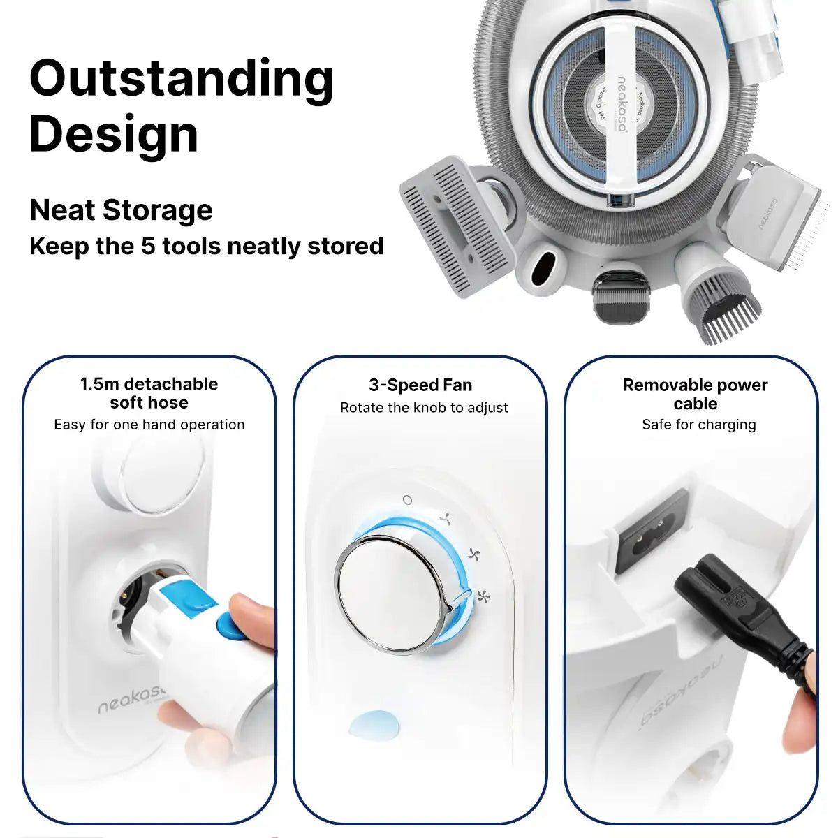 Neakasa P2 Dog Grooming Vacuum Kit